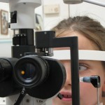 בדיקה ב- Slit lamp